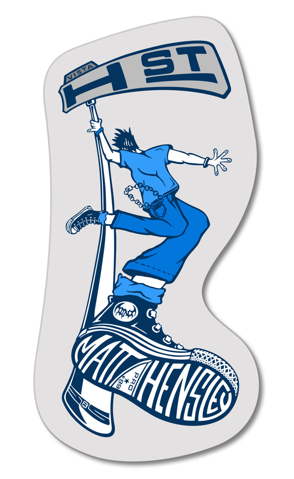 スケートボード BBC Vtg Skateboard Sticker HensleyStreetSwingerDecalComp_
