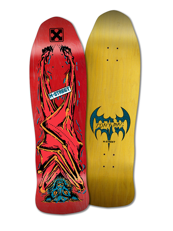 H-Street Tony Mag Pro Model スケボーデッキ T-MagHellBatModel_Shape_Blue-