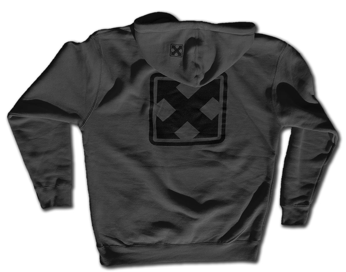 OG MARK LOGO CHARCOAL GRAY ZIP HOODIE – H-Street Skateboards