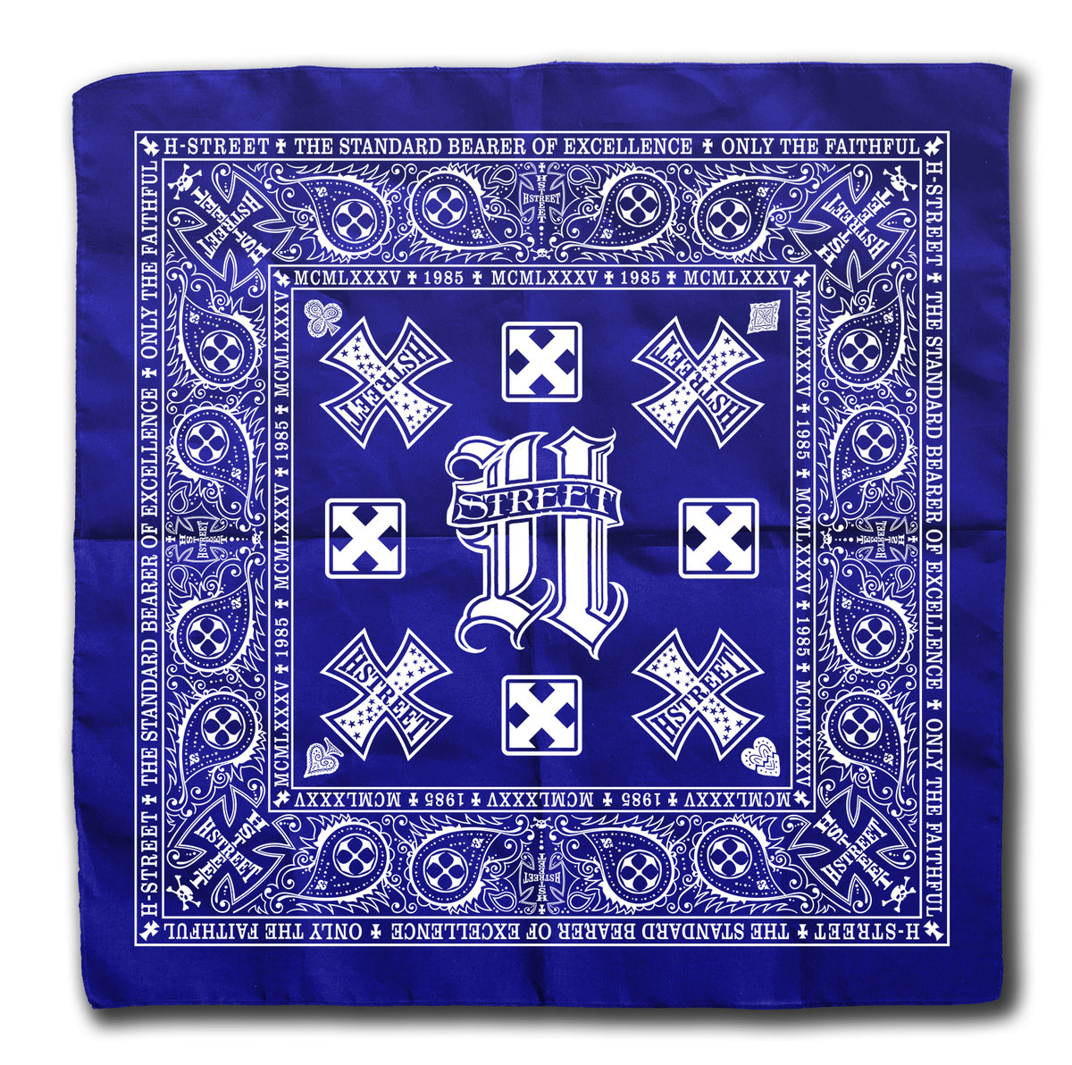vintage bandanna 1930-40s Brotherhood 紺色 - メルカリ
