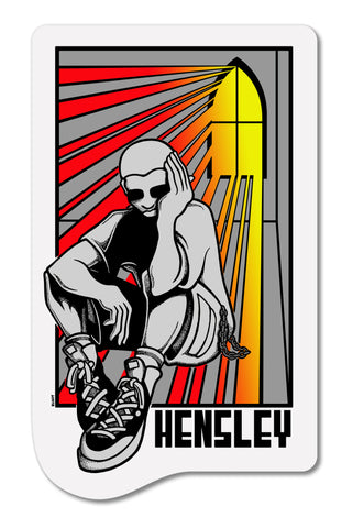 MATT HENSLEY STAINED GLASS DECAL