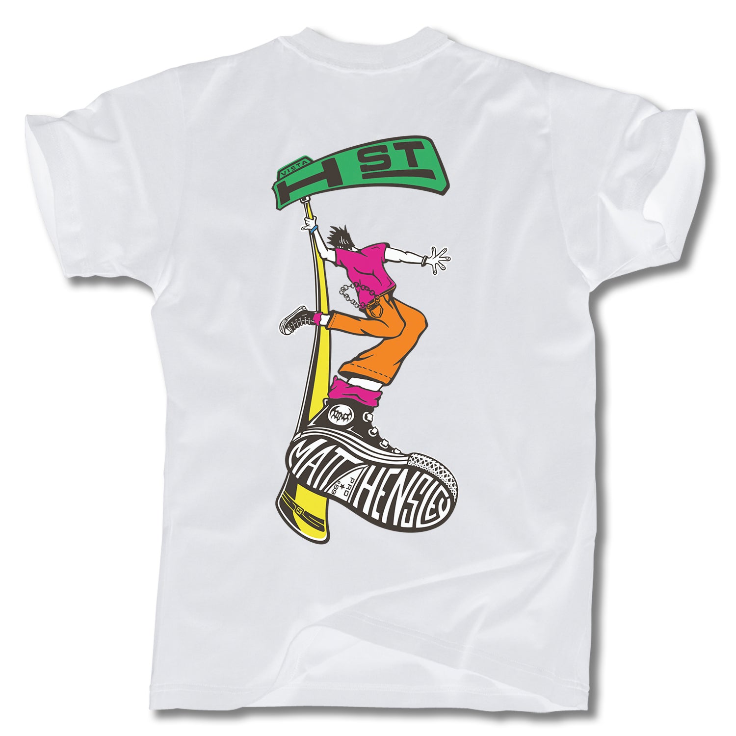 1996年発売　GOOD ENOUGH x MATT HENSLEY Tシャツ MATT HENSLEY STAINED GLASS TEE - H-Street Skateboards