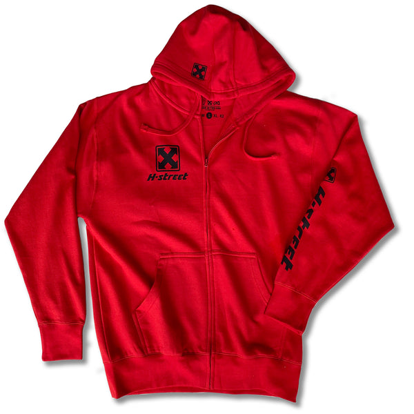 最新の激安 Red_Zip_Hoodie_Front_12-7- ミュージシャン